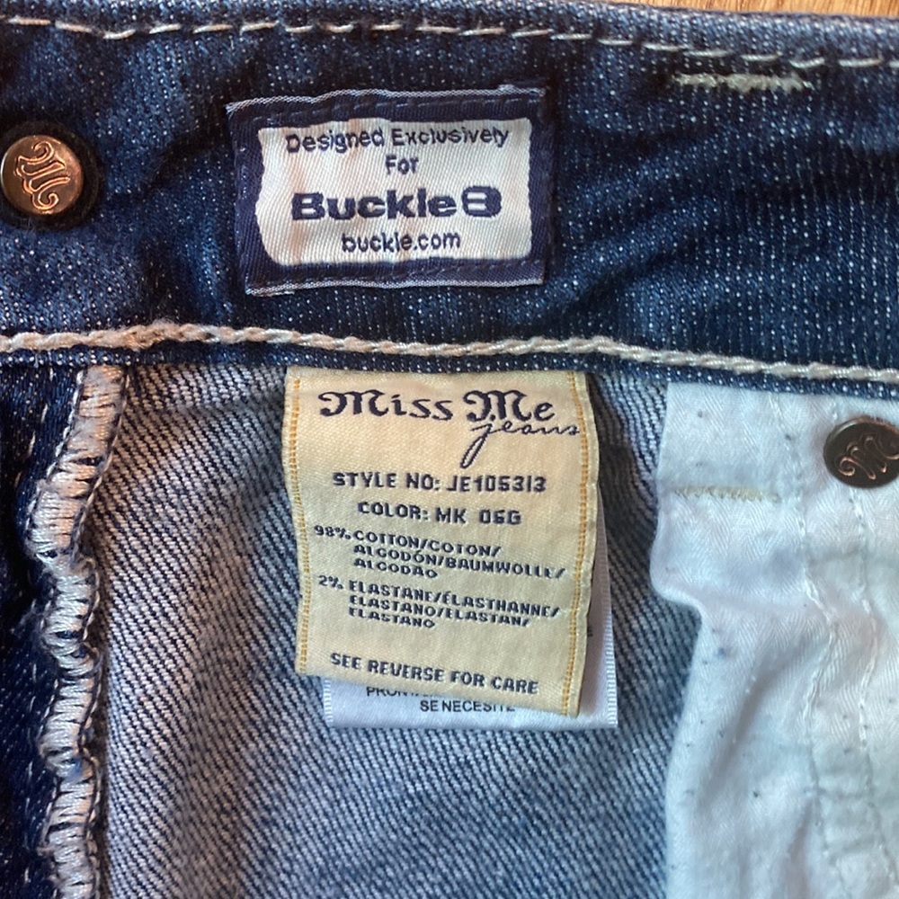 Miss Me distressed hem studded mini skirt size 29 JE105313 MK jean festival - Picture 9 of 9